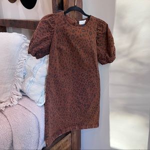 Rust Leopard Dress
